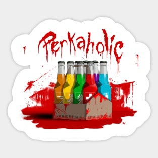 Zombie 8-Pack Bloodied Perkaholic on White Sticker